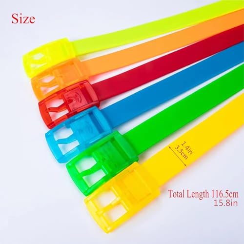 ASK JUNIOR Elastic Belt Adjustable Rubber Silicone Belt With Plastic Buckle For Men & Women3