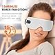 Augenmassagegerät Eye Massager mit Wärmekompression Vibration Wiederaufladebar, Bluetooth Augenmassage Entlastet Müdigkeit Verbessern Schlaf Schatten