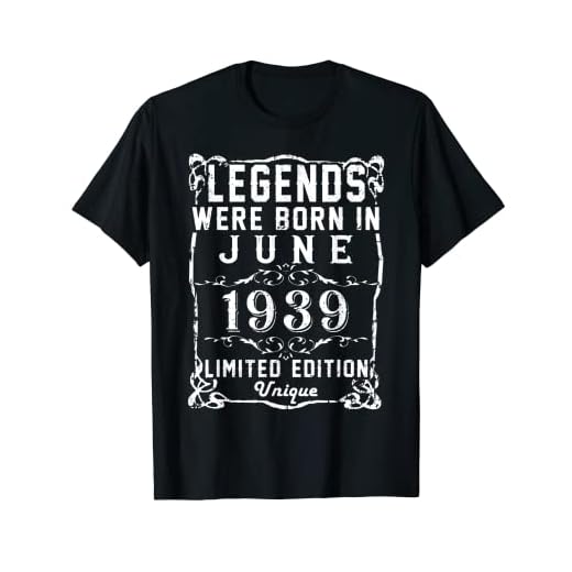 Cumpleaños Junio 1939 Edición Limitada Regalo Legend June Camiseta