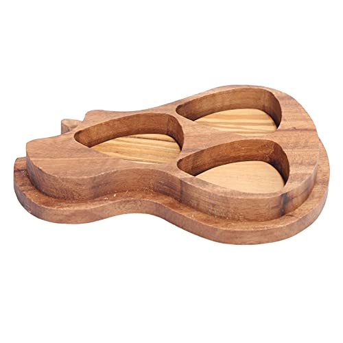 Médiators et boîte de médiators en bois solide et durable pour basse électrique (grand ensemble de médiators de guitare) - Les Beatles, Paul McCartney, John Lennon, RIngo Starr, George Harrison Médiators et boîte de médiators en bois solide et durable pour basse électrique (grand ensemble de médiators de guitare)