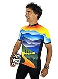 Free Spirit Wear Mountain Short Sleeve Cycling Jersey -Small