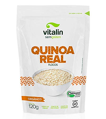 Vitalin Quinoa Real Flocos Orgânica Sem Glúten 120G