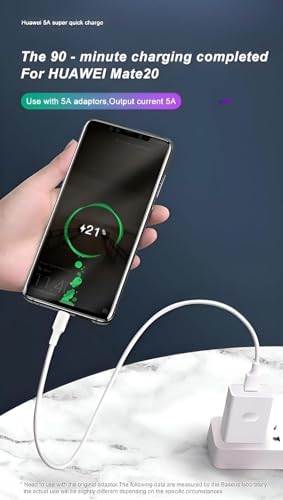 Image of 44W Flash Type-C 1M Charging Data Cable Compatible with Vivo V70 Elite /T5X /T4 /V70 /X300 /T4X /T4R /T5X /Y51 /X300 /X200T /X Fold 5 /X2 /X100 /X90 /V29 /V29e /FE /T3 Lite /Pro /Ultra,44 watt Charger Cord-White