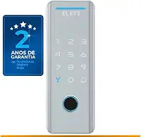 Fechadura Digital de Sobrepor, Abertura por senha ou tag, Tecno, Prata, DS4100V, Elsys