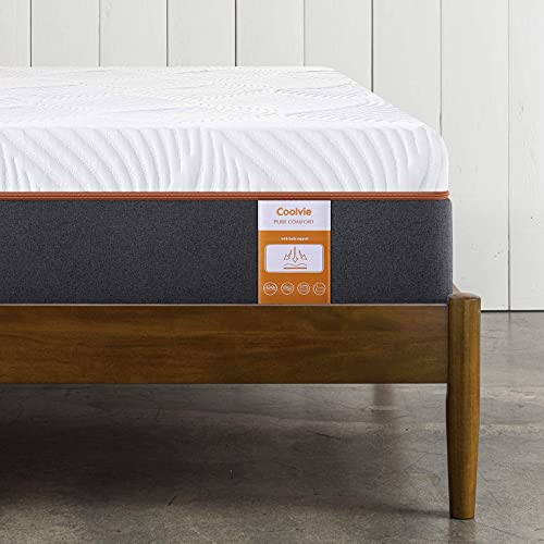 Coolvie Full Mattress, 10 Inch Memory Foam And Innerspring Hybrid Mattress In A Box, Individually Pocket Spring With Multi Layer Comfy Cool Memory Foam, Certipur-Us Certified, No-Risk 100 Night Trial #TOP4