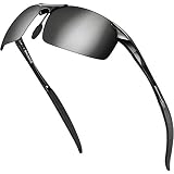BALINCO Occhiali da sole Sport con montatura in alluminio, protezione UV e lenti TAC polarizzate - ideali per il ciclismo - in un pratico set di accessori con confezione regalo.