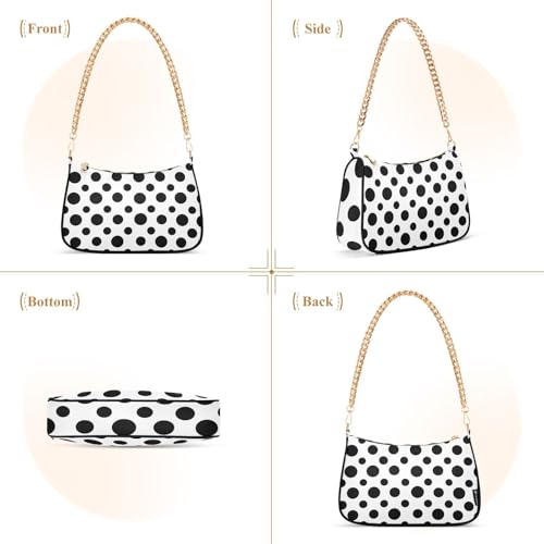Bolso de hombro para mujer con cierre de cremallera miniatura 4