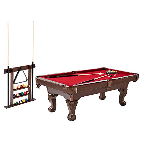 Barrington Billiards Bellevue 90'' Billiard Table With Cue Rack, Red (Bl090Y19020) #TOP11