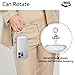 Phone Tether Tab, 10 Pieces Universal Phone Lanyard Patch Without Adhesive with 20 Pieces Swivel Lanyard Snap Hook,Phone Strap Replacement Part for All Full Phone Cases(Transparent)