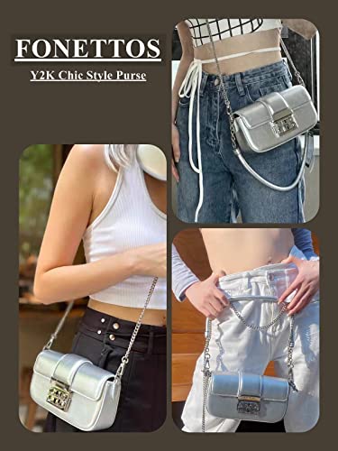 90s Shoulder Bags Women, Trendy Handbag Girls Chic Style Crossbody Clutch Purse Fashion3