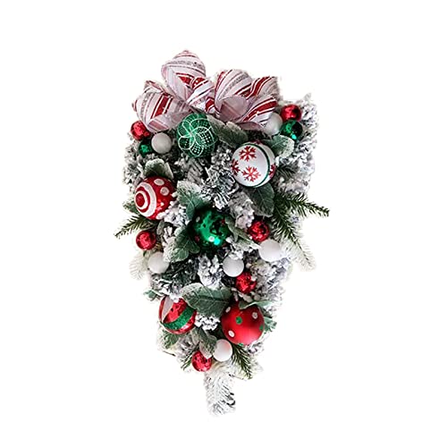 Couronne de Noël artificielle haut de gamme 30 pouces en PVC
