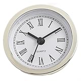 Installation facile : conçu pour plus de commodité, cet insert d'horloge est livré avec un anneau en caoutchouc pour une fixation sûre sur les bases de l'horloge. Son diamètre de 60 mm le rend adapté à une large gamme d'applications, des créations d'horloge DIY au remplacement des pièces d'horloge endommagées.