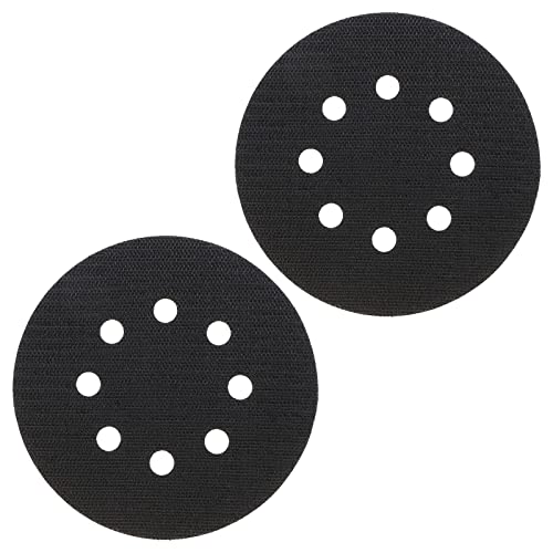 2pcs 125mm Disque de Protection Adhésif pour Tampon d'interface Souple à 8 Trous pour Tampon de Ponçage Pneumatique et Électrique Machine de Polissage et Ponceuse à Auto-aspiration