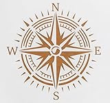 Compass Stencil – Nautical Travel Adventure Design Template Pattern for Painting,...