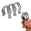 Snowtain 3 stks Grill Vlees Thermometer Probe Clip Roestvrij Staal Thermometer Houder Probe Clips, 3 Gaten Voor…