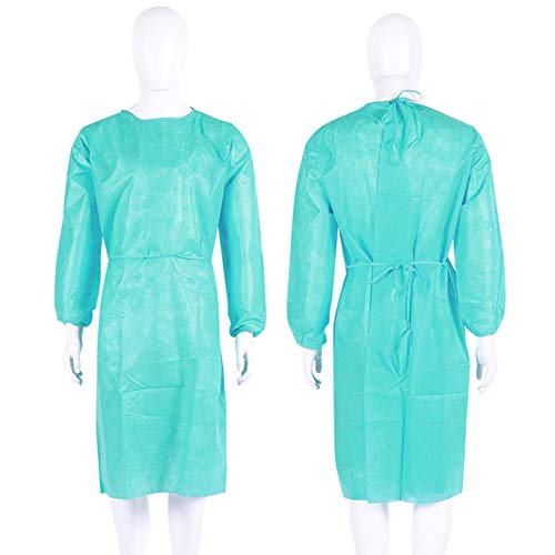 Suruc - Security Protection Clothes, Disposable Bandage Coveralls Surgical Gown, Dust-proof Isolation Clothes Labour Suit(Green)