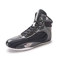 Professionele Boksschoenen voor Heren Antislip Worstelschoenen, Sparring Boxers Trainers Schoenen, Enkel Guard Squat Schoenen Lichtgewicht Bodybuilding Gewichtheffen MMA Schoenen,Green-40EU