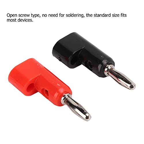 Conectores banana macho 4mm pack 10 piezas negro y rojo miniatura 3