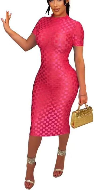 Women's Casual Turtleneck Long Sleeve Elegant Long Dress Lounge Mesh Bodycon Maxi Party Dresses - Image 4