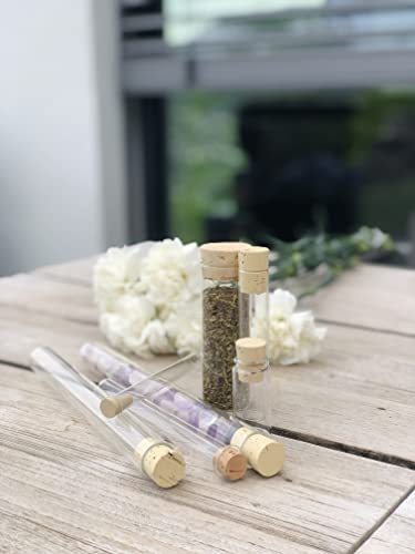 100 Spitzkorken – Naturkorken 24 x 19/15 mm, gewaschen und hochwertig, ideal für Reagenzgläser 16–18 mm, nachhaltige Medizinkorken, Laborkorken und Bastelbedarf ohne Presskorken