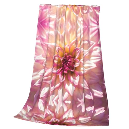 Couverture polaire à imprimé pétales roses pour lit et sofa chaud - 4