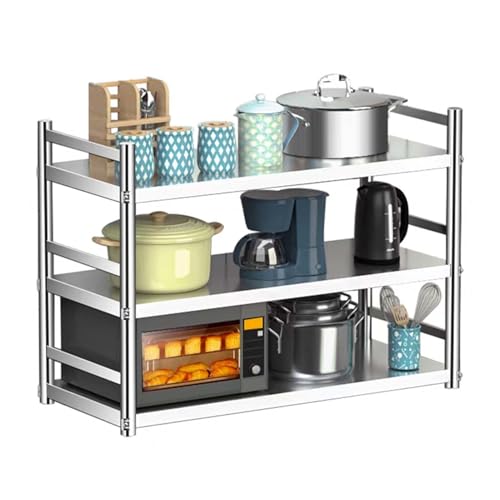 Étagère murale industrielle acier inoxydable de qualité supérieure 150cm 3 niveaux - 2