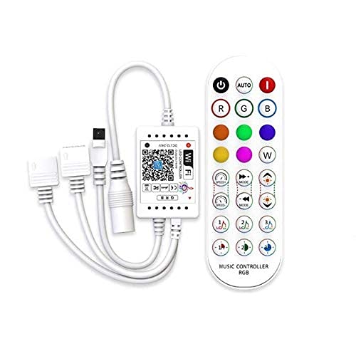 Global Tech WiFi Smart PC LED Strip Controller Compatible with Alexa and Home (Standard Size, White)