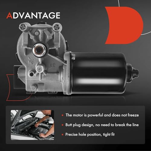 Image of A-Premium Front Windshield Wiper Motor Without Washer Pump Compatible with Kia Sedona 2006-2012 /2014 & Hyundai Entourage 2007-2008, MPV, 5-Pin, Replace# F00S2A2518