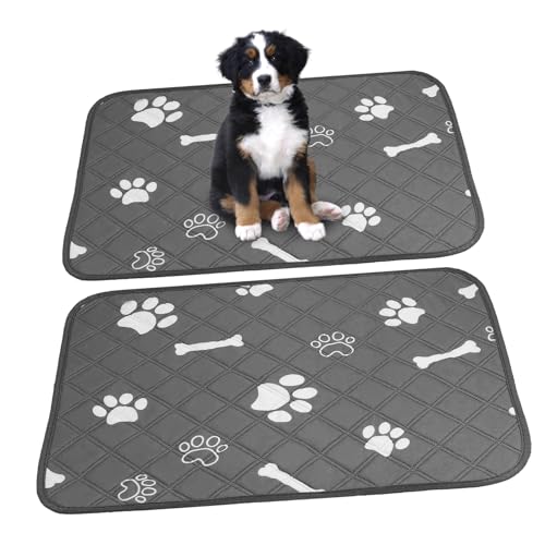 SHINEOFI 2 Piezas Almohadillas Lavables para Perro Reutilizables Absorbentes y Suaves S Protección para Suelos y Muebles Interiores