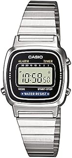 Casio Damen Digital Smart Watch Armbanduhr mit Edelstahl Armband LA-670WEA-1EF