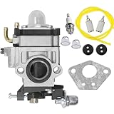 300486 Carburetor Fits for Earthquake E43 E43WC E43CE Auger MC43CE MC43 MC43E MD43 Tiller Cultivator Dethatcher WE43 WE43E Southland SCV43 SEA43 Powermate Edger PEA438 51.7CC 2 Cycle Carb Tune Up Kit