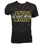 Star Wars The Force Awakens- Starry Logo T-Shirt Size L