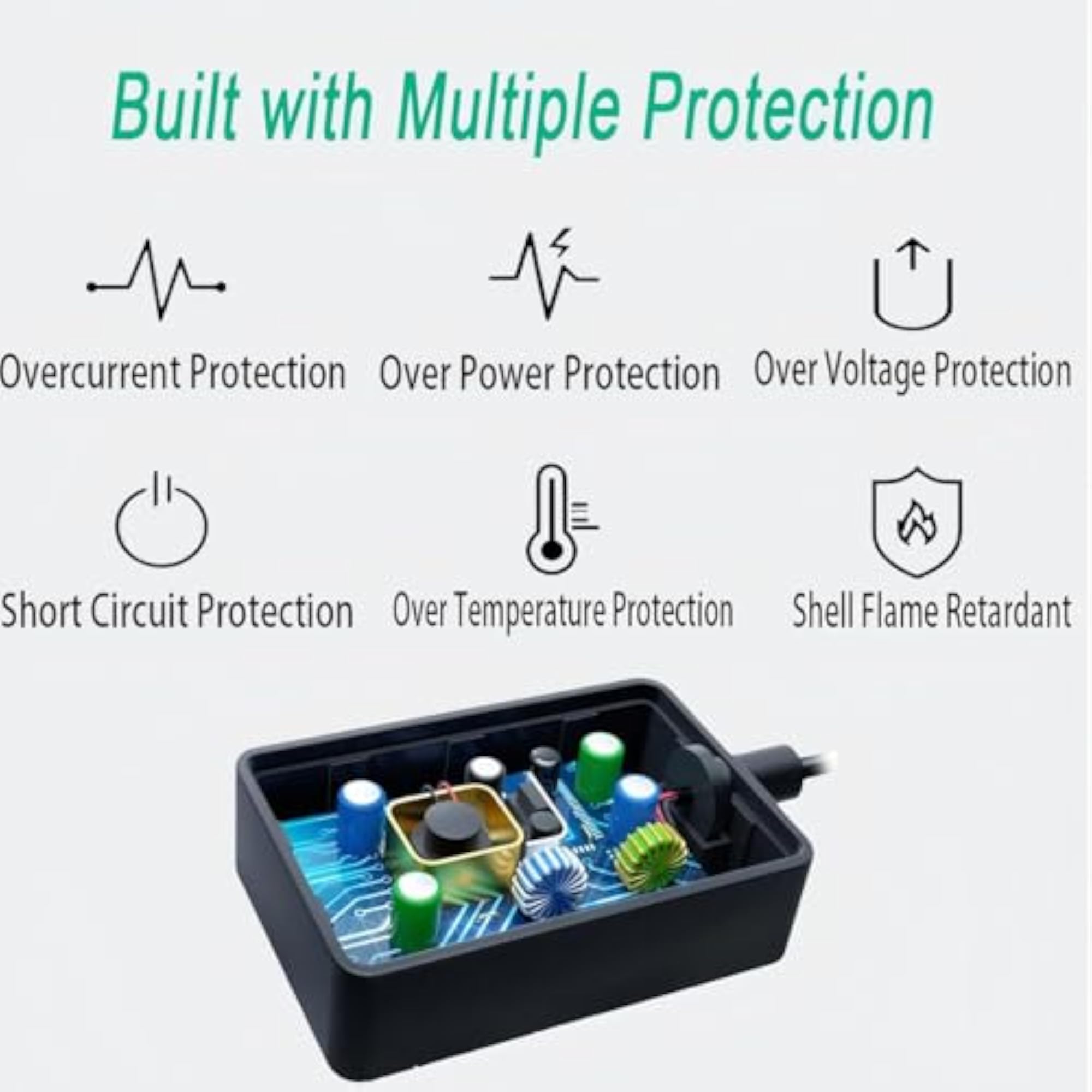 Power Adapter Supply for Yealink VoIP Phones, 5V 2A Replacement