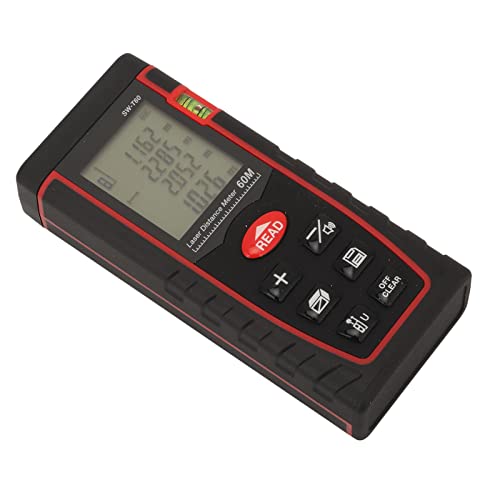 Infrared Rangefinder, Rangefinder AntiSlip Handheld 630?670nm ABS Housing for Construction (60m)