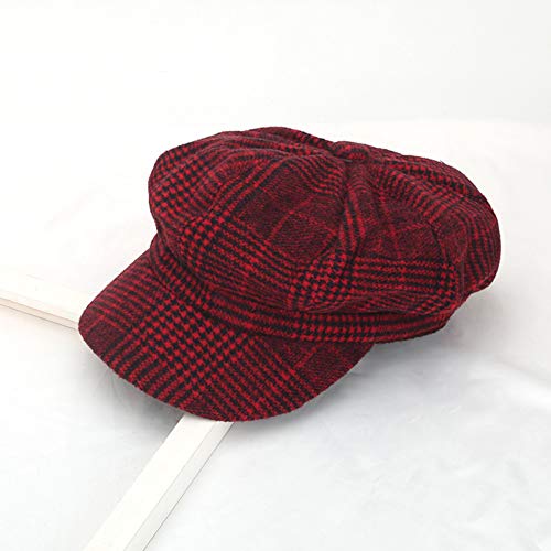 Bonnet tricoté béret femme pour automne et hiver chapeau rétro style peintre