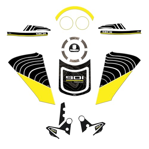 Kit autocollant moto Husqvarna Norden 901 protection réservoir 3D