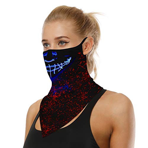 Lenço de pescoço, Andoer Polaina de pescoço com presilhas de orelha elástica respirável lenço de cob