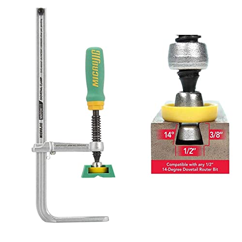 MICROJIG MatchFit Dovetail AP Clamp with X-Pad, 2-Way Workho...