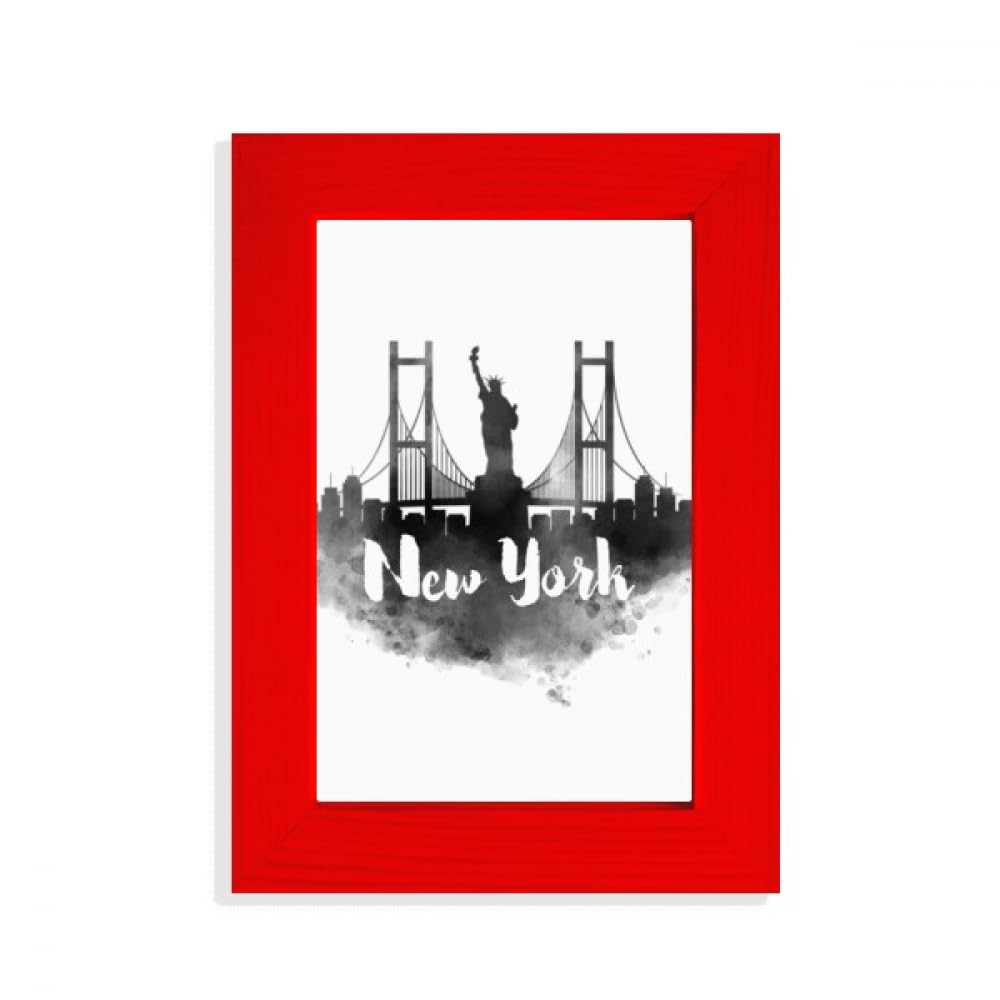 Cadre photo rouge New York idée cadeau déco américaine originale