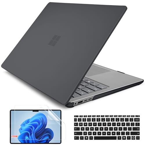 Batianda Matte Case for Microsoft Surface Laptop 15 inch 2024-2026 Black