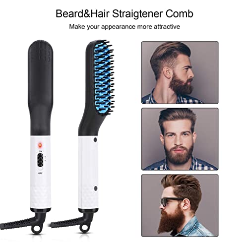 Cepillo eléctrico para barba multifuncional con peines antiestáticos miniatura 2