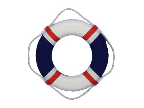 Decorative USA Lifering 15" - Life Ring - Decorative Life Ring - Beach Decor