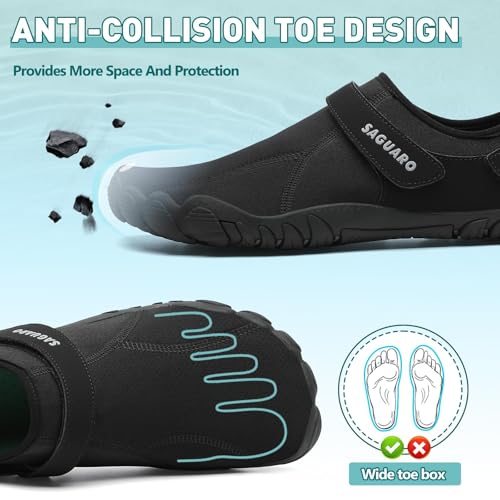 SAGUARO Women's Men's Water Shoes Quick-Dry Swiming Aqua Surf Beach Kayak Barefoot Shoes Wide Toe Box3