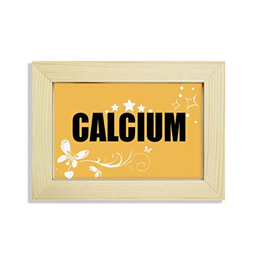 Elemento de Calcio decora tu mesa aburrida con marco de madera y flores cuadro 2