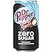 Dr Pepper Zero Sugar Creamy Coconut Soda, 12 fl oz cans, 12 Pack