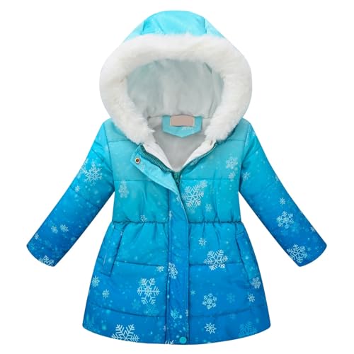 Veste à capuche fille épaisse et longue contre le vent et la pluie