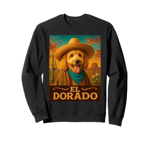 Amante de los perros Goldendoodle El Dorado Wild West Cowboy Western Sudadera