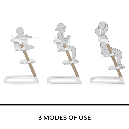 Image of Evenflo RightSeat Multistage High Chair (Sea Salt White)