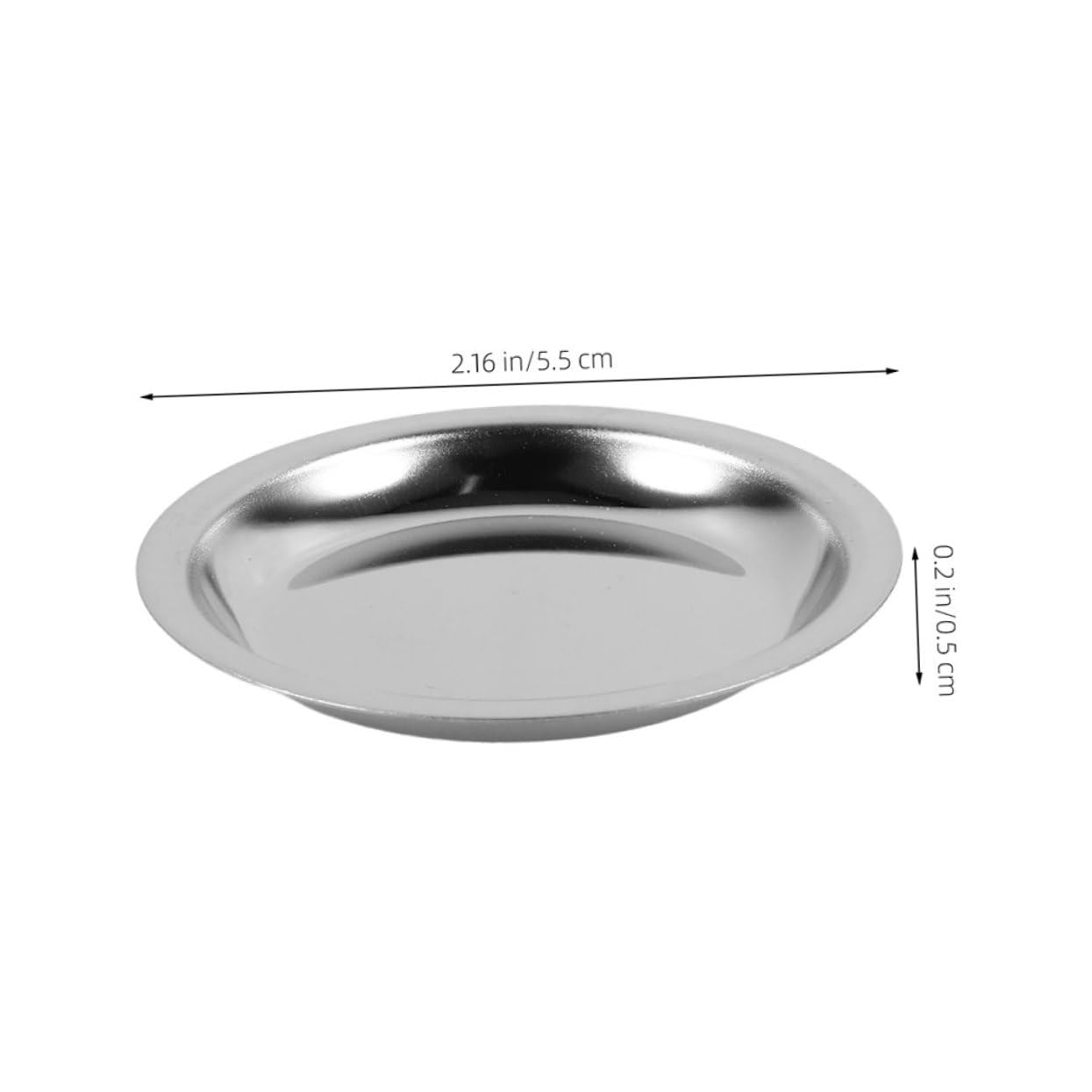 HEALLILY 4pcs Stainless Steel Tea Bag Saucer Hot Tea Accessories Coaster Present for Drinkers