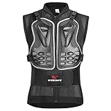 Aomiun Armor Vest Chest Spine Protector Armor Vest for Skiing Skating Motorcycling Mountain Biking